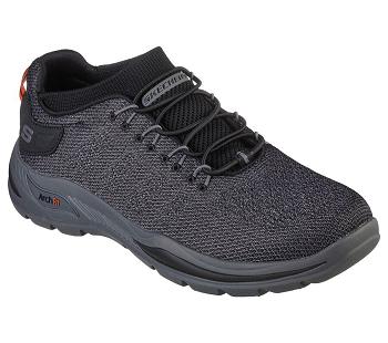 Black Skechers Relaxed Fit: Arch Fit Motley - Varsen | 1907X_USA