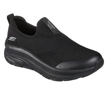 Black Skechers Relaxed Fit: D'Lux Walker - Quick Upgrade | 1367B_USA