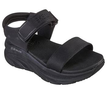 Black Skechers Relaxed Fit: D'Lux Walker - New Block | 4628A_USA