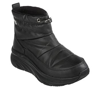 Black Skechers Relaxed Fit: D'Lux Walker - Winter Up | 8063P_USA