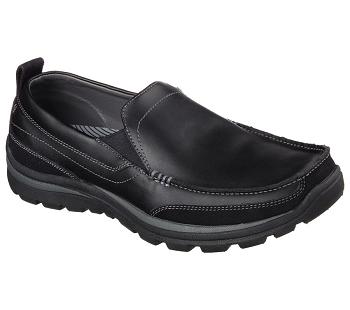 Black Skechers Relaxed Fit: Superior - Gains | 4207G_USA