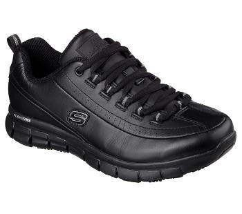 Black Skechers Relaxed Fit: Sure Track - Trickel | 4746L_USA