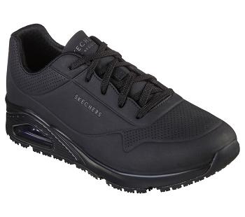 Black Skechers Relaxed Fit: Uno SR - Sutal | 7486A_USA