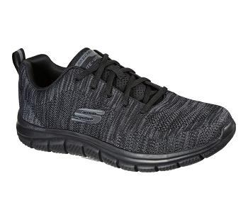 Black Skechers Track - Front Runner | 4264A_USA