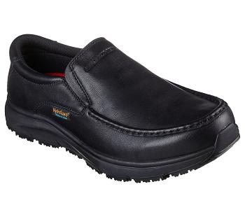 Black Skechers Ulmus - Mockit SR WP | 7186S_USA