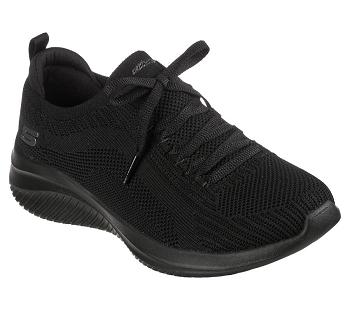 Black Skechers Ultra Flex 3.0 - Big Plan | 1174W_USA