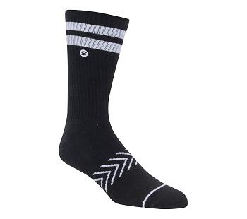 Black Skechers Varsity Crew - 1 Pair | 1750L_USA