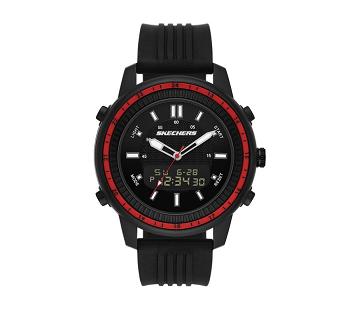 Black Skechers Wilkie Analog Watch | 2400L_USA
