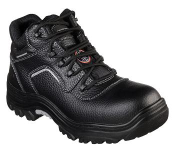 Black Skechers Work Relaxed Fit: Burgin - Sosder Comp Toe | 2493D_USA