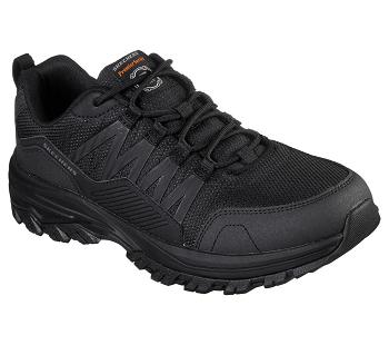 Black Skechers Work Relaxed Fit: Fannter SR | 2811P_USA