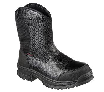 Black Skechers Work: Vinten - Wibaux Comp Toe WP | 2357D_USA