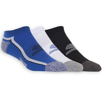 Black / White / Blue Skechers Low Cut Athletic - 3 Pack | 1875P_USA