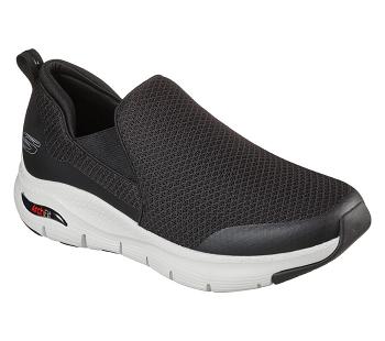 Black / White Skechers Arch Fit - Banlin | 1068K_USA