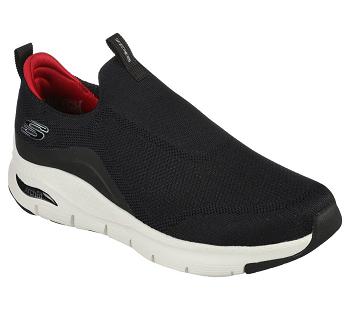 Black / White Skechers Arch Fit - Keep It Up | 1018W_USA