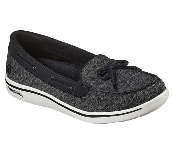 Black / White Skechers Arch Fit Uplift - Marine | 4624B_USA