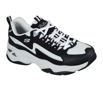 Black / White Skechers D'Lites 4.0 - Fancy Spirit | 1698L_USA