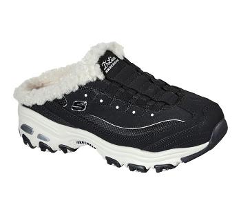 Black / White Skechers D'Lites - Comfy Steps | 4774C_USA