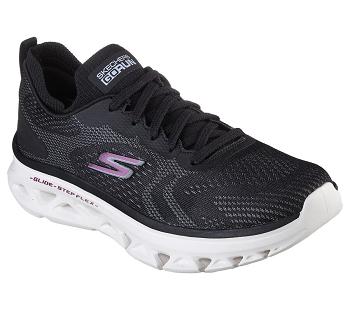 Black / White Skechers GO RUN Glide-Step Flex - Skylar | 5423B_USA