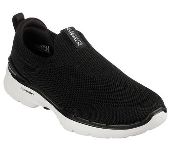 Black / White Skechers GO WALK 6 - Vibrant Smile | 5923G_USA