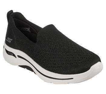 Black / White Skechers GO WALK Arch Fit - Delora | 45880_USA