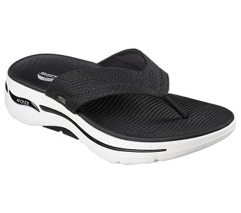 Black / White Skechers GO WALK Arch Fit - Offshore | 6308C_USA