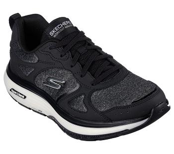 Black / White Skechers GO WALK Workout Walker - Early Sunshine | 25230_USA