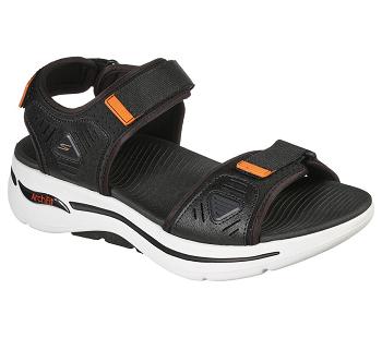 Black / White Skechers GOwalk Arch Fit | 63838_USA