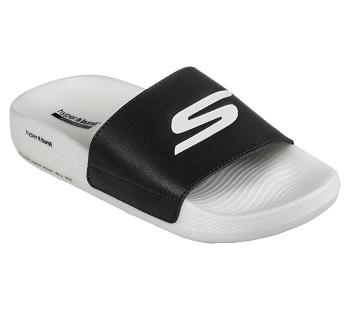 Black / White Skechers Hyper Slide | 45030_USA