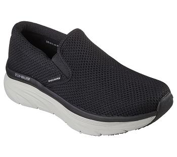 Black / White Skechers Relaxed Fit: D'Lux Walker - Murlino | 43818_USA