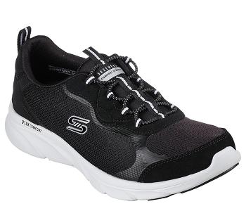 Black / White Skechers Relaxed Fit: D'Lux Comfort - Bliss Galore | 6424K_USA