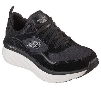 Black / White Skechers Relaxed Fit: D'Lux Walker - New Moment | 6922L_USA
