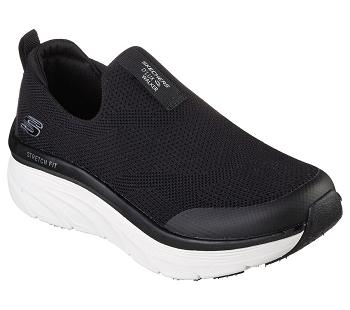 Black / White Skechers Relaxed Fit: D'Lux Walker - Quick Upgrade | 7004S_USA