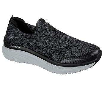 Black / White Skechers Relaxed Fit: D'Lux Walker - Quick Upgrade | 7650L_USA
