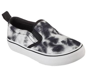 Black / White Skechers Street Fame - Lava Clouds | 7542K_USA