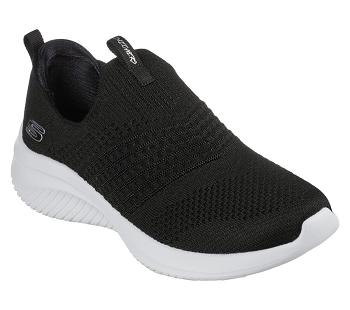 Black / White Skechers Ultra Flex 3.0 - Classy Charm | 6863Q_USA