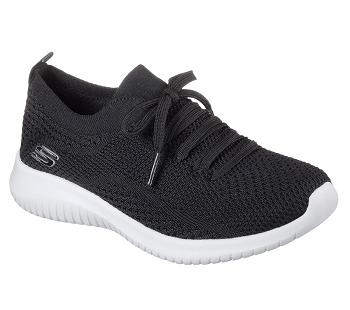 Black / White Skechers Ultra Flex - Statements | 77098_USA