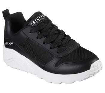 Black / White Skechers Uno Lite - Zelden | 7901D_USA