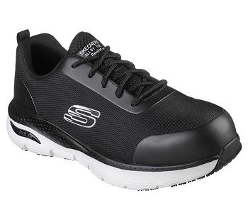 Black / White Skechers Work: Arch Fit SR - Ringstap Alloy Toe | 2511B_USA