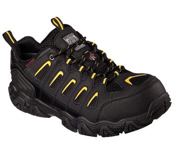 Black / Yellow Skechers Work: Blais ST | 32360_USA