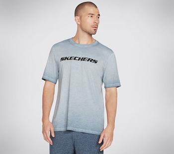 Blue / Grey Skechers Apparel Breakers Crew | 3214C_USA