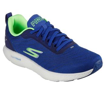 Blue / Light Green Skechers GO RUN 8 - Bionic | 4939Q_USA