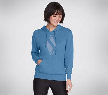 Blue Skechers Apparel - Big Diamond Hoodie | 3747P_USA