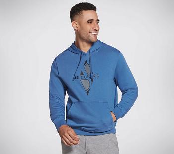 Blue Skechers Apparel Big Diamond Pullover Hoodie | 2675D_USA
