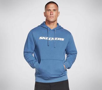 Blue Skechers Apparel Heritage Pullover Hoodie | 26373_USA