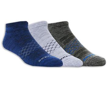 Blue Skechers Low Cut Diamond Arch - 3 Pack | 2012S_USA