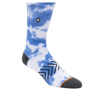 Blue Skechers Skechers 1 Pack Tie Dye Crew | 16753_USA