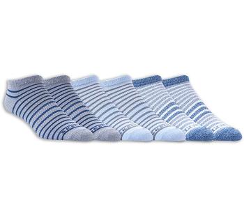 Blue Skechers Super Soft No Show - 6 Pack | 16500_USA