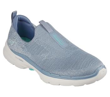 Blue / Turquoise Skechers GOwalk 6 - Glimmering | 7384A_USA