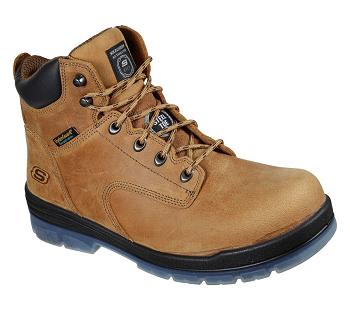 Brown / Brown Skechers Work: Argum - Alkova ST WP | 2668C_USA