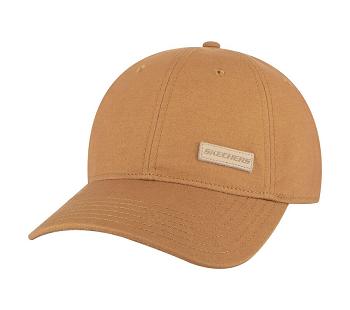 Brown / Orange Skechers Leather Patch | 1412L_USA